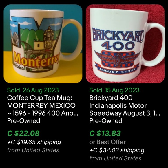 Vintage Brickyard 400 Indianapolis Motor Speeders Mug / 1996 / Nascar - Picture 8 of 8
